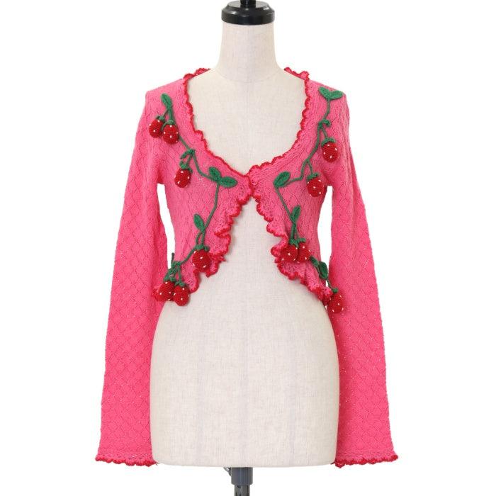 エミリーテンプルキュート編みぐるみ苺ボレロ USED】イチゴモチーフ