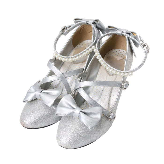 angelic pretty グリッターシューズ Mサイズ ホワイト　ロリータ靴 angelic pretty グリッターシューズ Mサイズ ホワイトロリータ靴