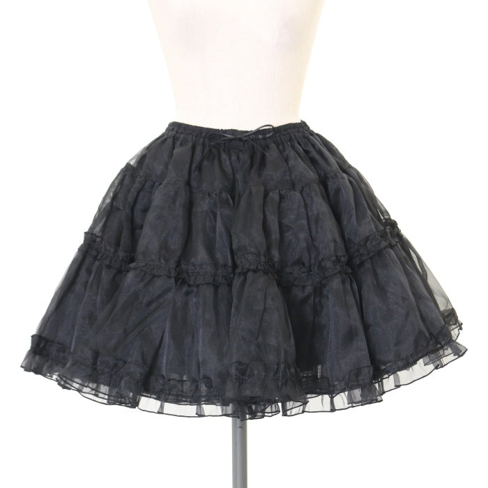 [タグ付] Angelic Pretty オーガンジーパニエ ブラック アンジェリックプリティ オーガンジーパニエ
