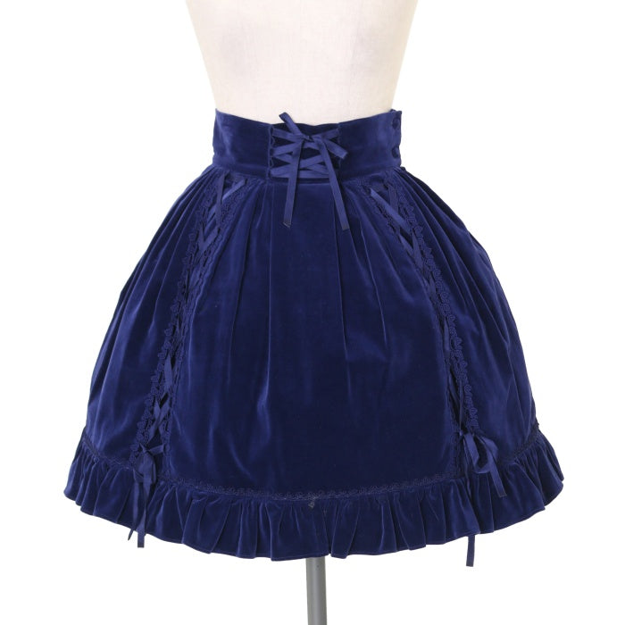 カネコイサオ　ポリエステル　紺色　水玉ブラウス・スカート カネコイサオ ポリエステル 紺色 水玉ブラウス・スカート