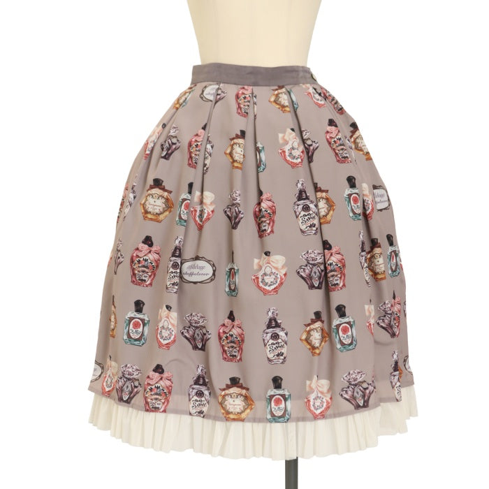 USED】abilletage × okappalover 香水瓶スカート（モカ