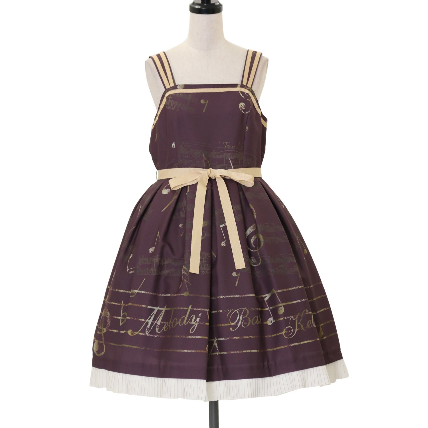 USED】【Mサイズ】Ensemble Melodyプリーツジャンパースカート