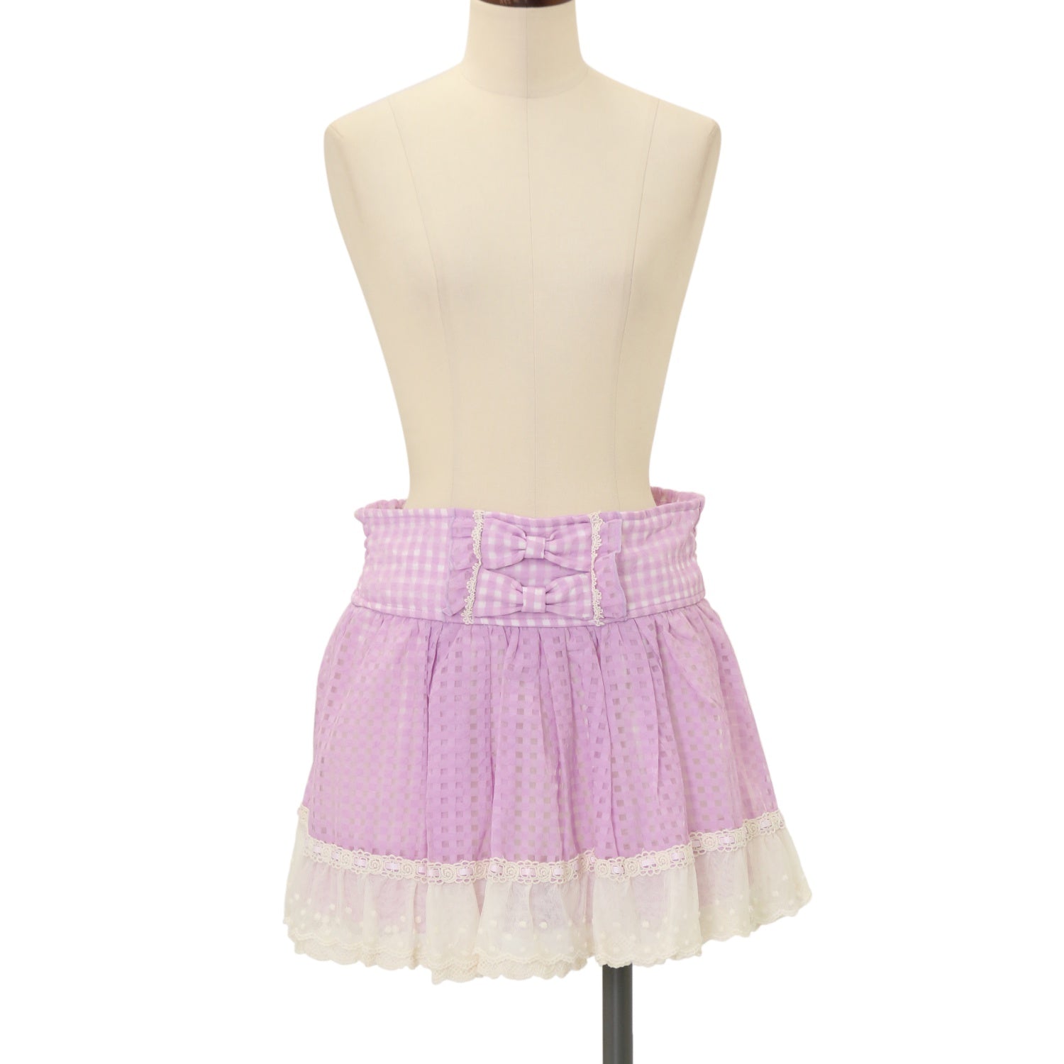 USED】【サイズ0】ギンガムリボンスカパン | LIZ LISA Wunderwelt
