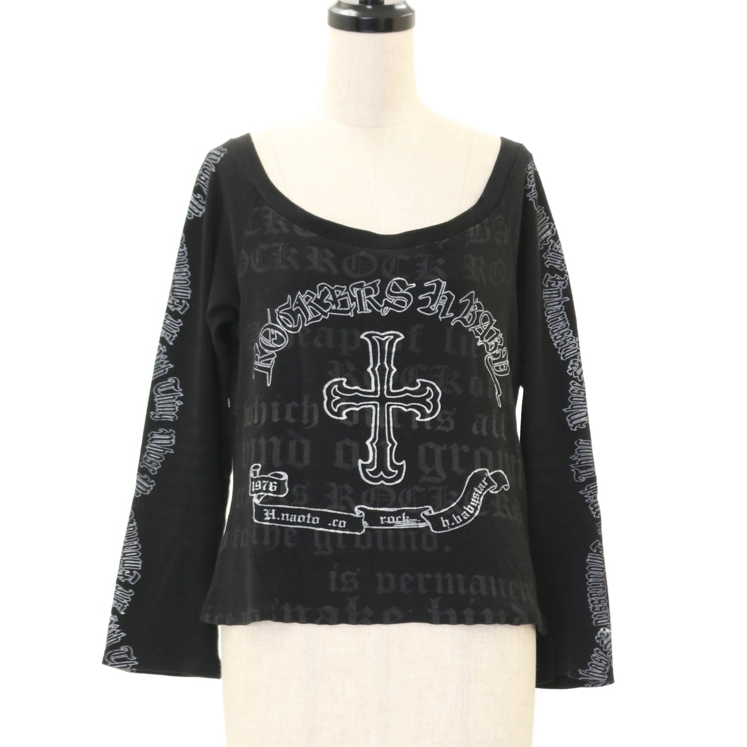 h.naoto Bloo 編み上げ　カットソー　蝶　トップス　ゴスロリ　姫袖 h.NAOTO 》 Rose Bird Cage Dress【XL Size】 SKU:CN
