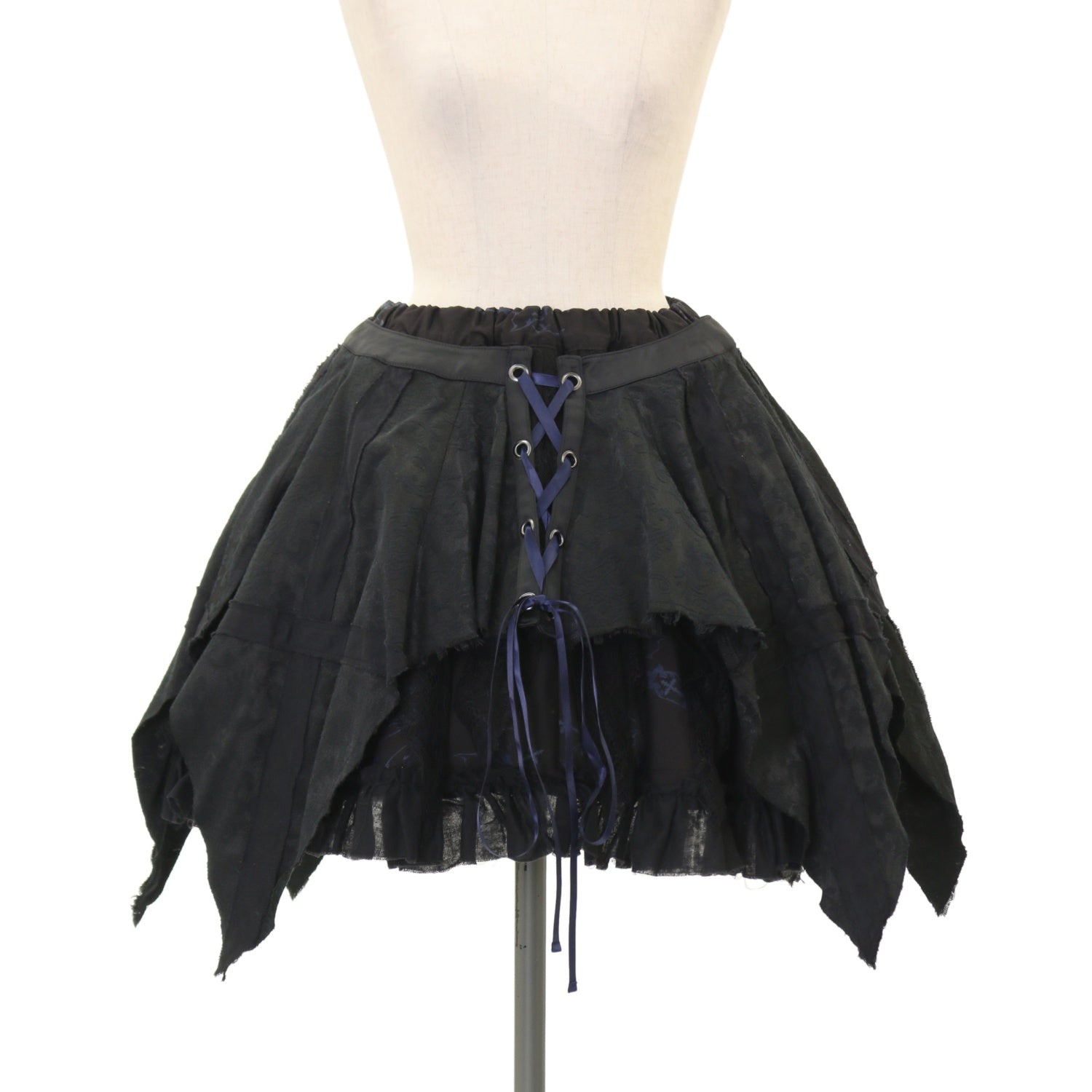 h.naoto FRILL カットソー　ゴスロリ USED】FRILL ゴシック柄レイヤードスカート | h.NAOTO