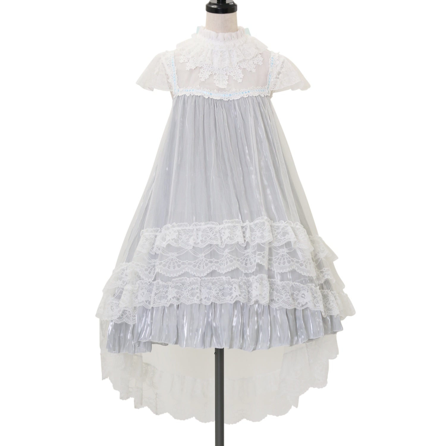 USED】【MRcorset】CROCHET LACE ANGEL WING DRESS (BLUE Plain ver