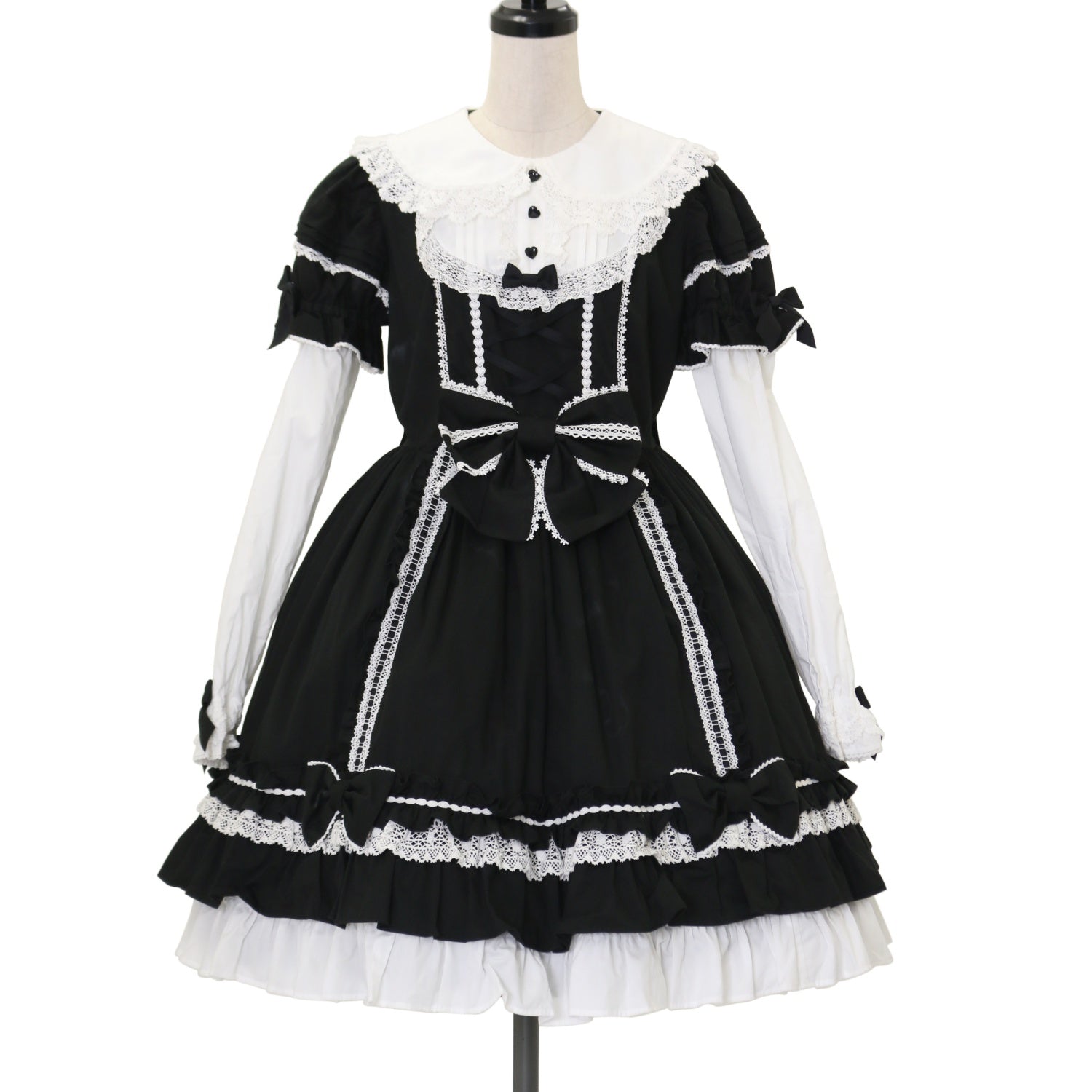 USED】Dolly Girl付け袖ワンピース(無地) | Angelic Pretty