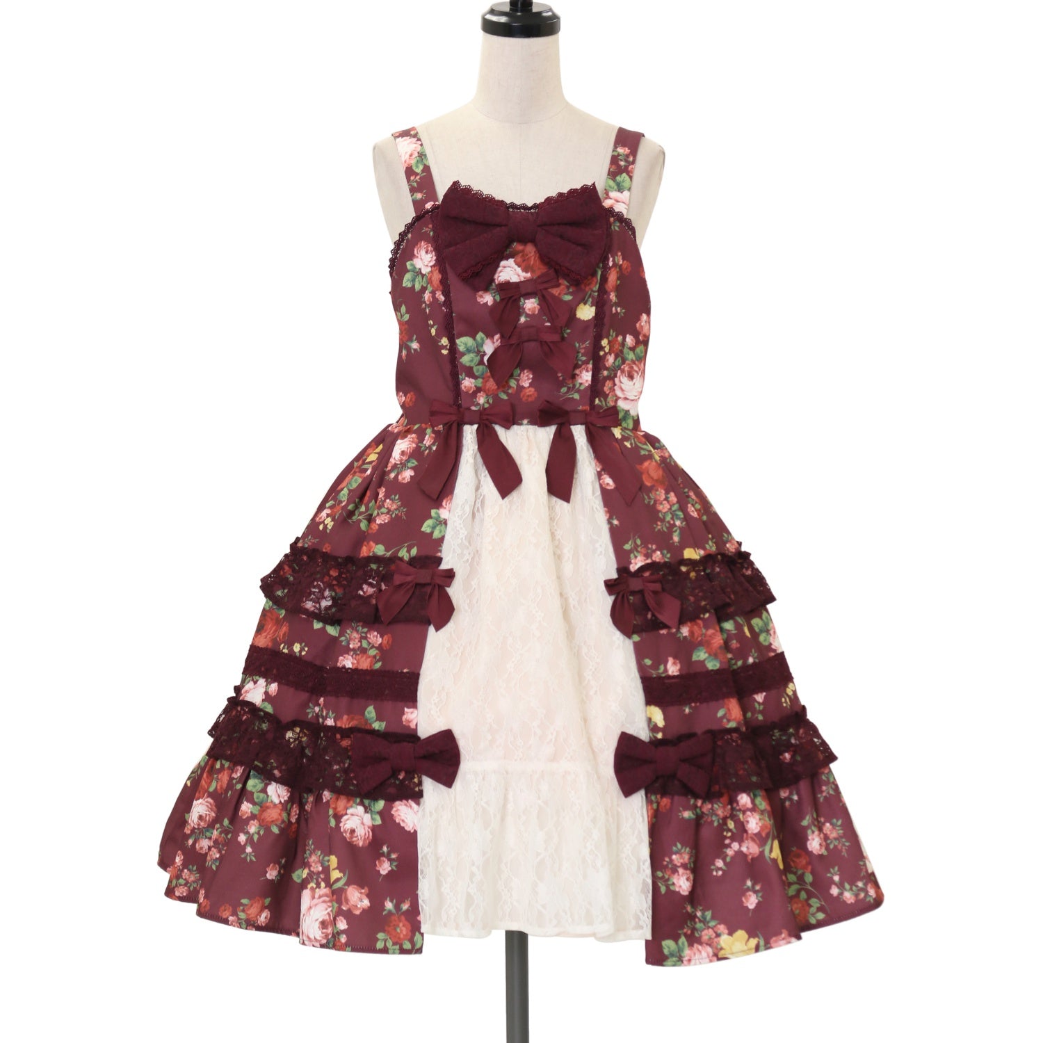 axes femme アンティークローズ柄ジャンパースカート＋ボンネット LD341X30S_012_L.jpg