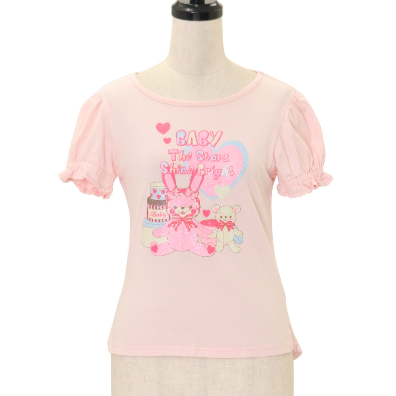 うさくみゃ　Tシャツ　BABY, THE STARS SHINE BRIGHT USED】うさくみゃプリントパフTシャツ | BABY, THE STARS SHINE