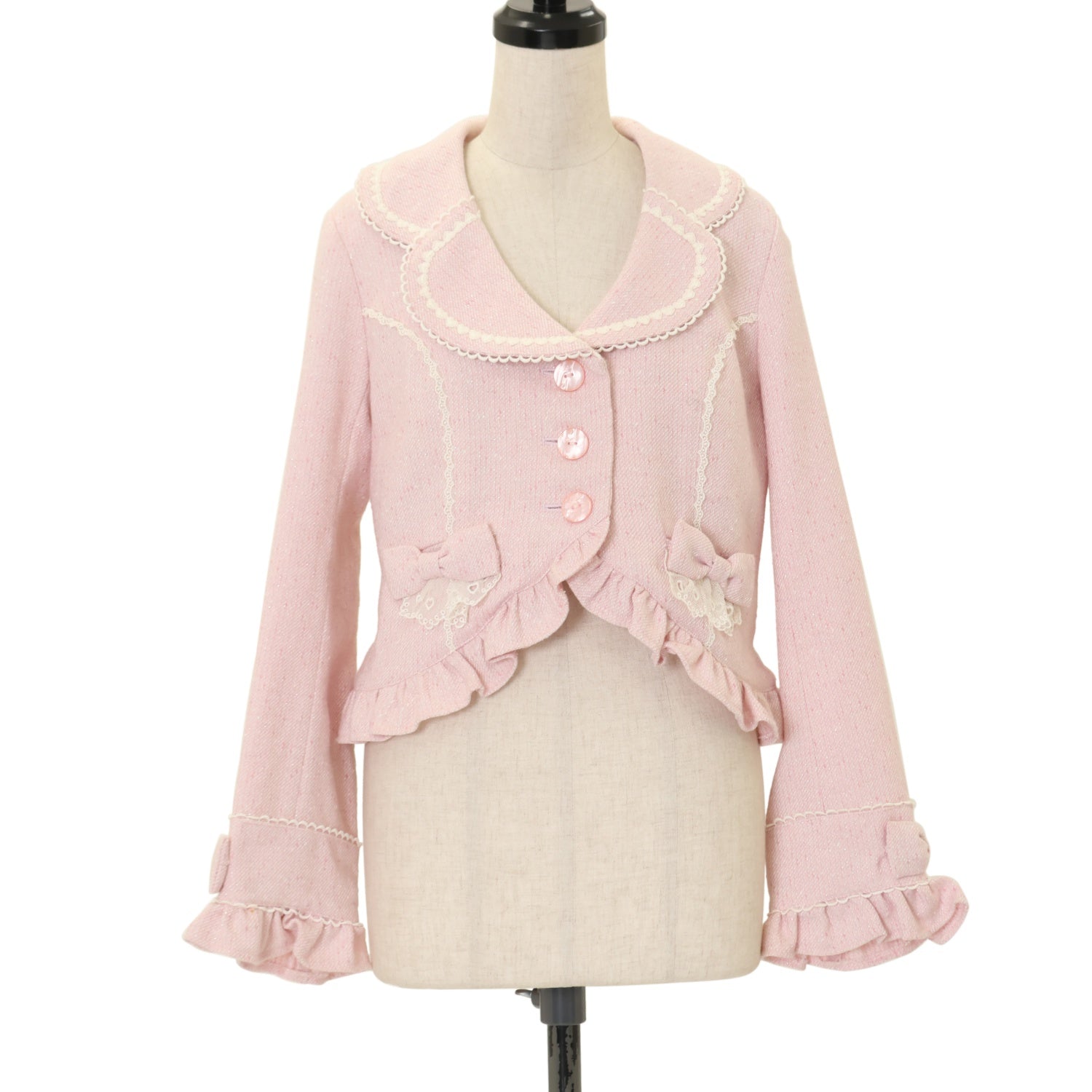 AngelicPretty フリルスワロウジャケット ジャンスカ 上下 ツイード USED】フリルスワロウジャケット | Angelic Pretty | ロリータ