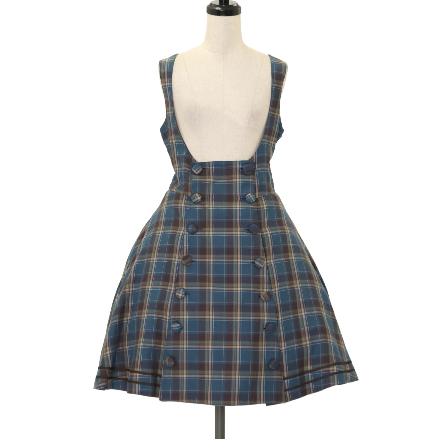 USED】ブリティッシュチェック ラインジャンパースカート | Victorian