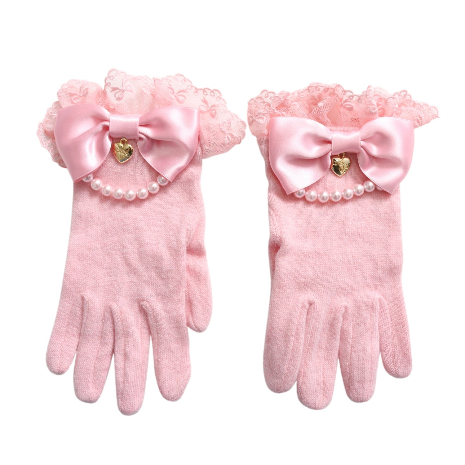 Angelic Pretty ピンク レース手袋 リボン付き Angelic Pretty恋する