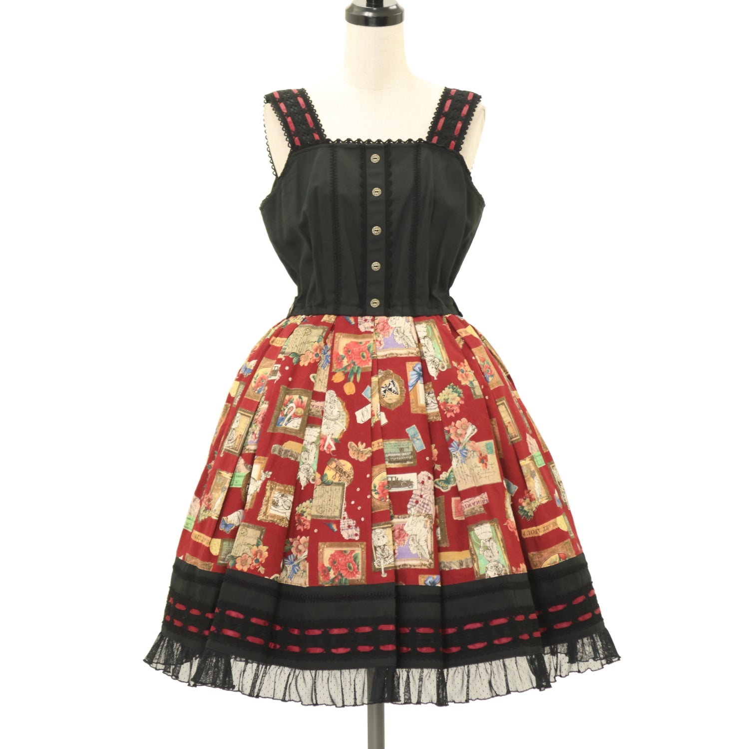 USED】柄額装プリントジャンパースカート | CHOCOCHIP COOKIE