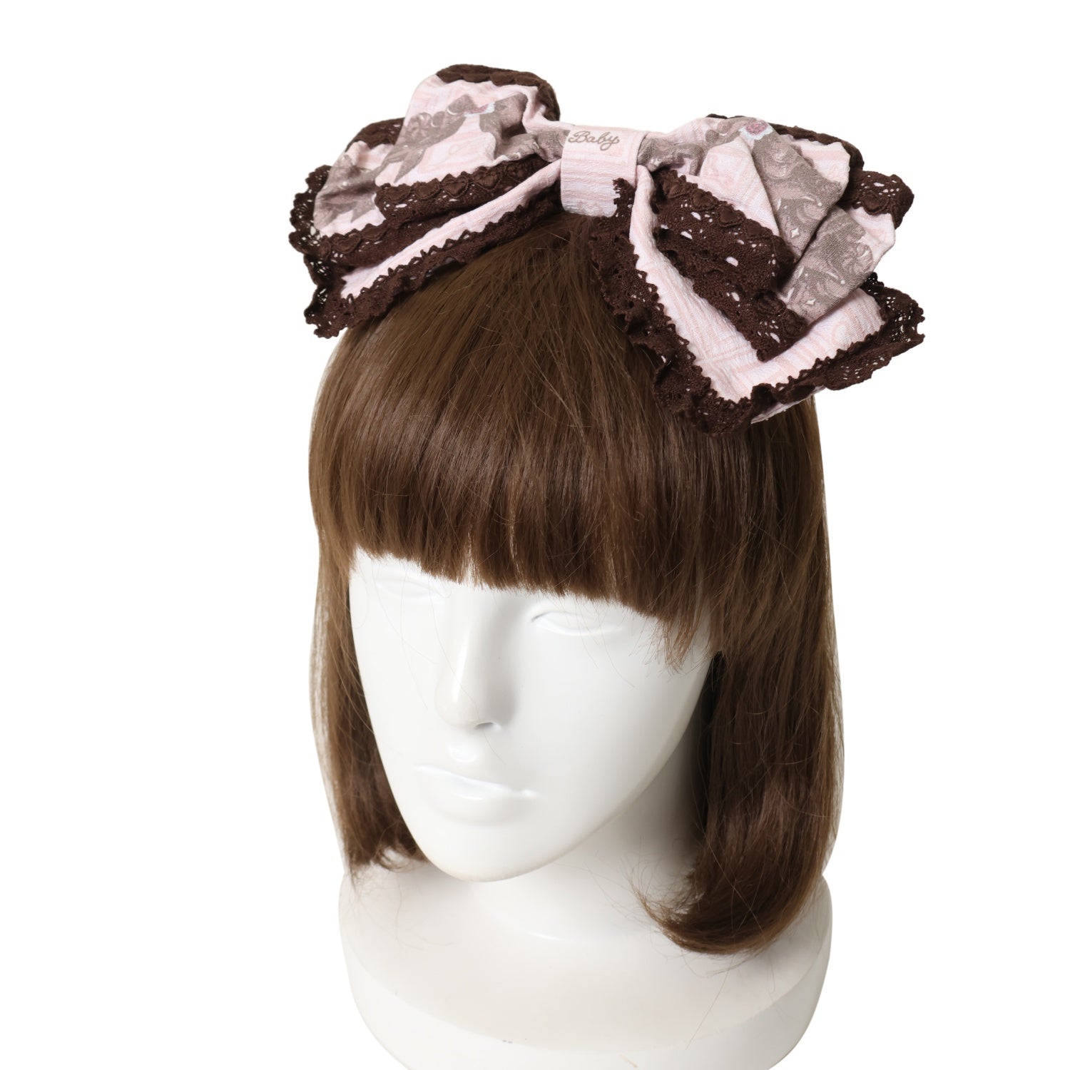 Baby チョコレートチェックJSK+リボンリボンカチューシャ　ロリィタ Baby チョコレートチェックJSK+リボンリボンカチューシャ ロリィタ