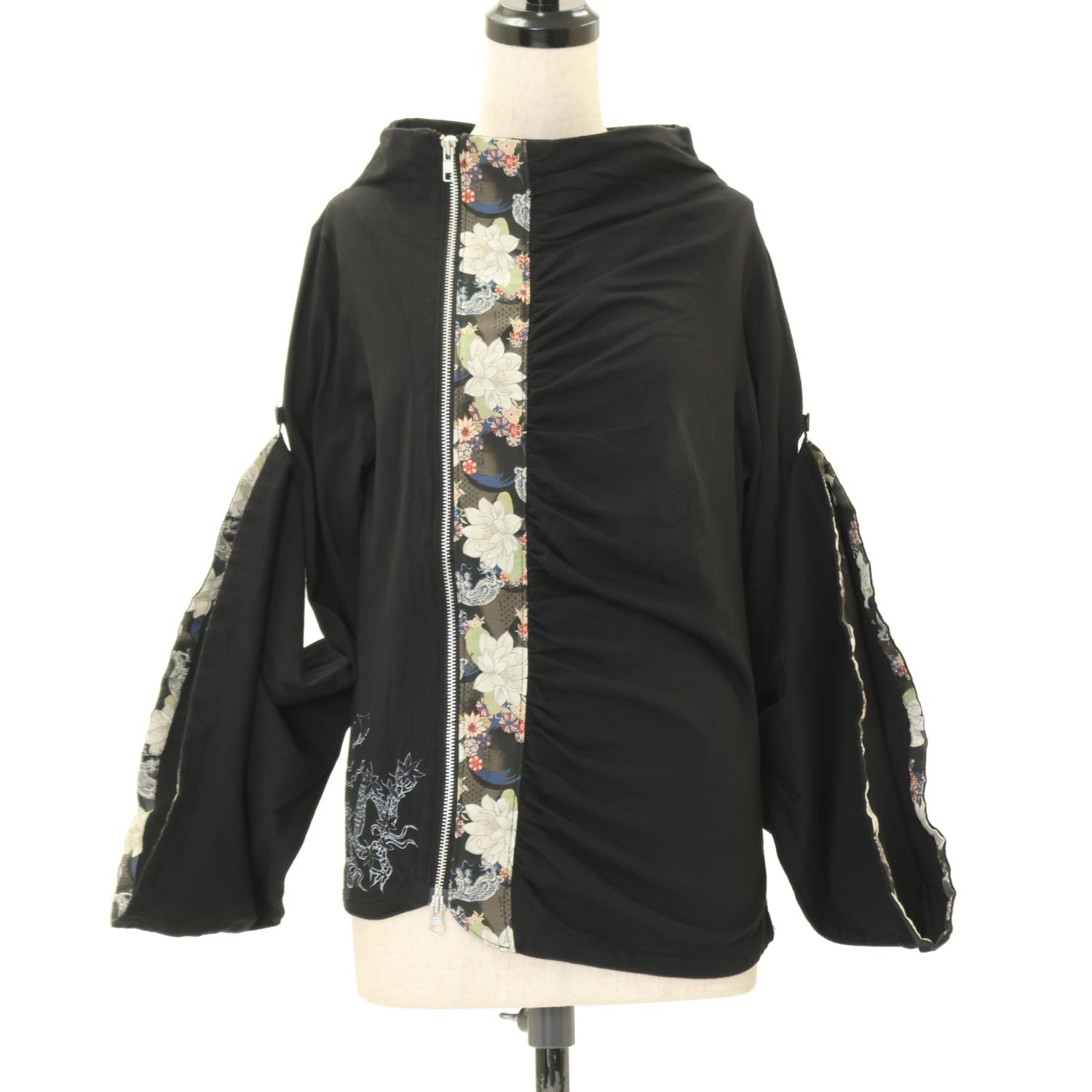 h.NAOTO ANARCHY ロング袖ハイネックトップス USED】gouk 和柄ハイネック着物袖トップス | h.NAOTO Wunderwelt