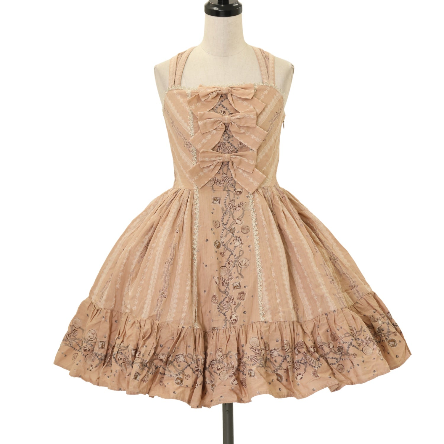 USED】ジュエルリボン ホルターネックドレス | Victorian Maiden