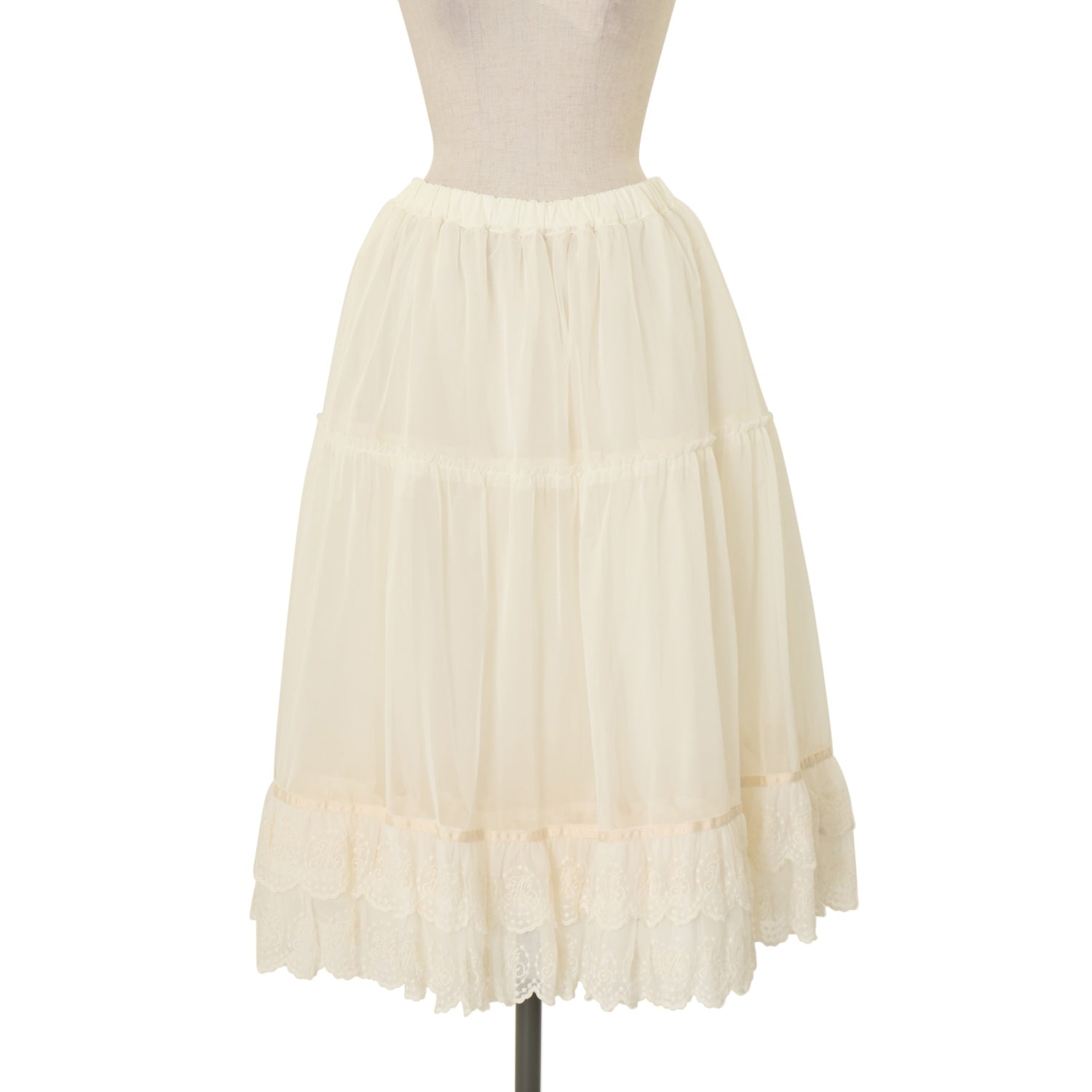 メロディバスケット　Cotton candyロングパニエ　新品タグ付き USED】【Mサイズ】Cotton candyロングパニエ | Melody BasKet