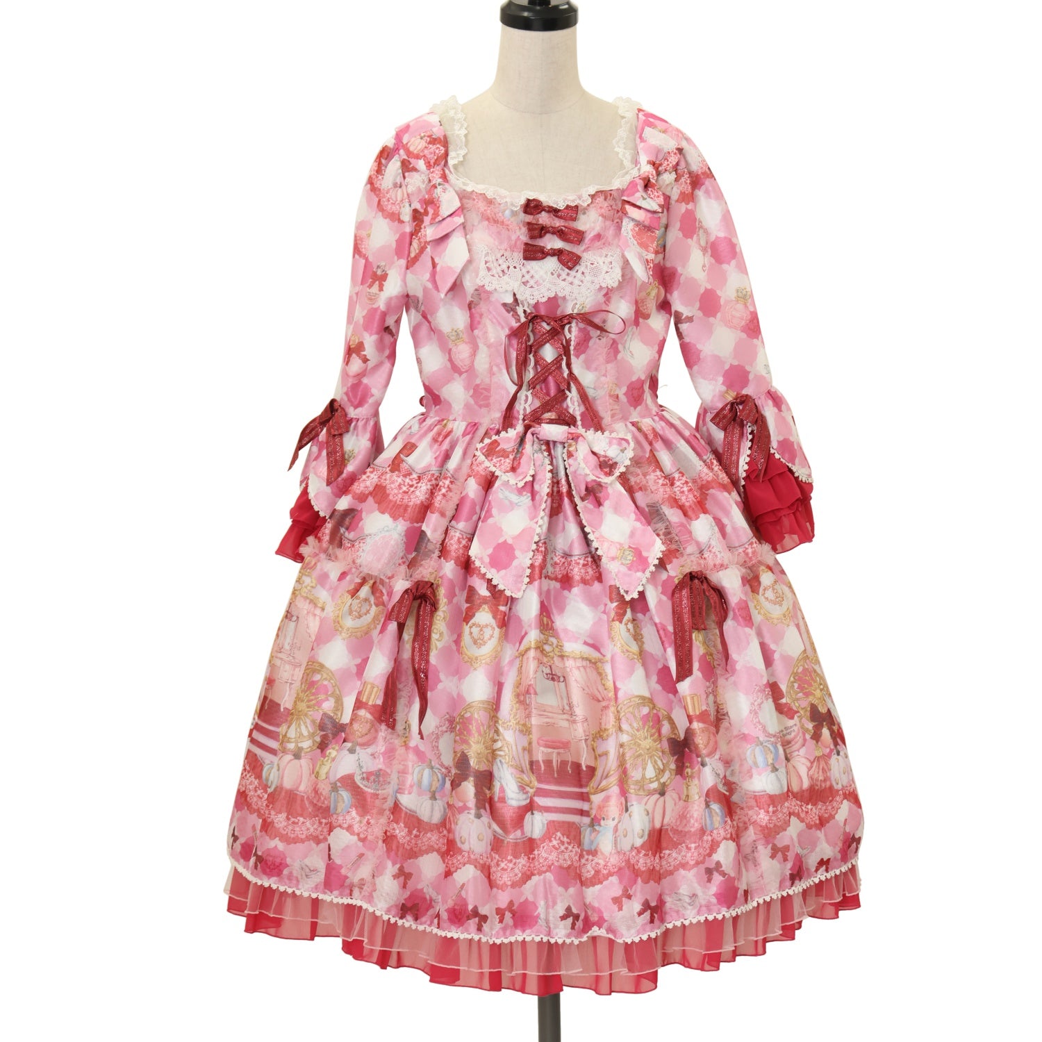 USED】Princess Cosmetics Dreamy Palette柄ワンピース（ローズ