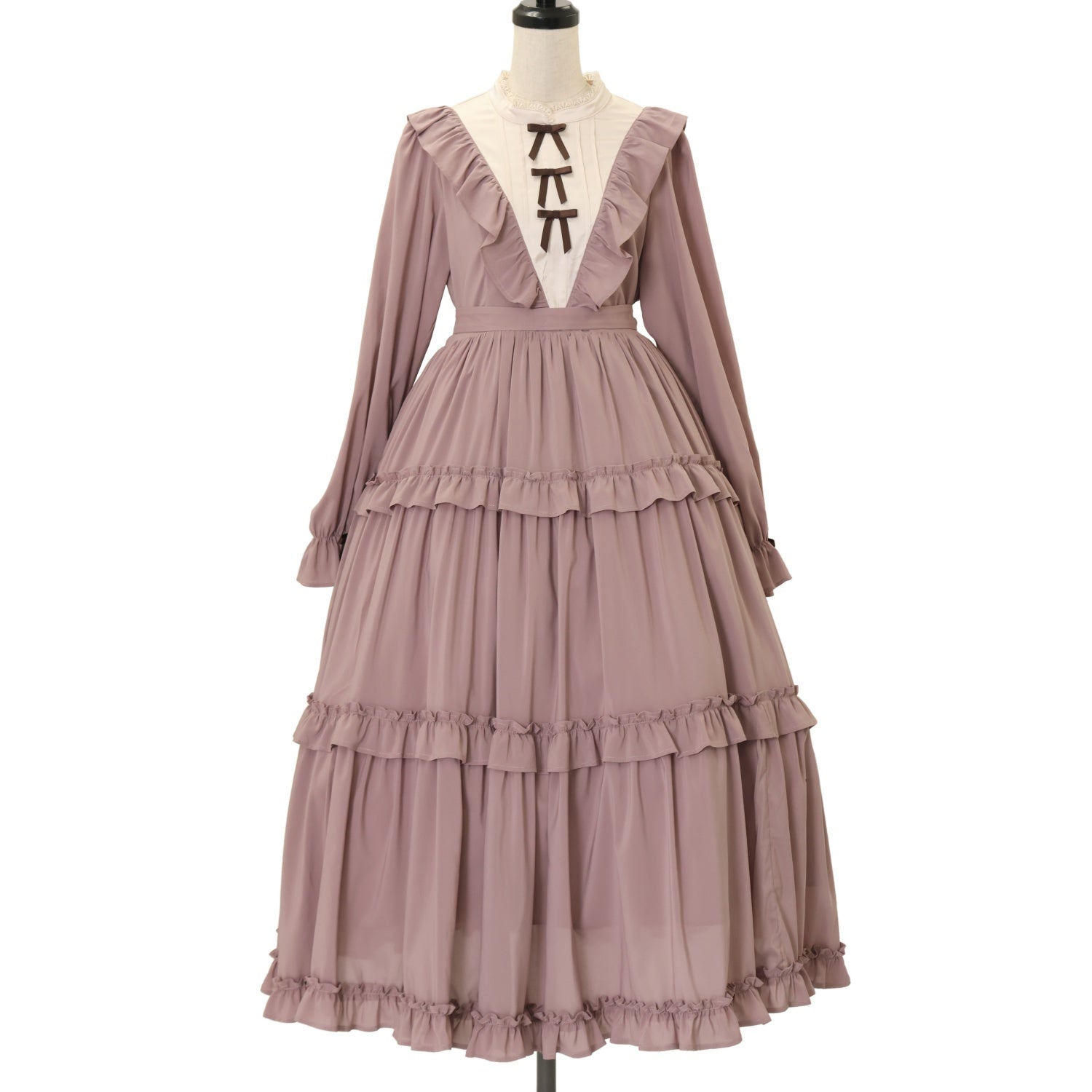 USED】【axes femme kawaii/Mサイズ】クラシカルフリルロングワンピ