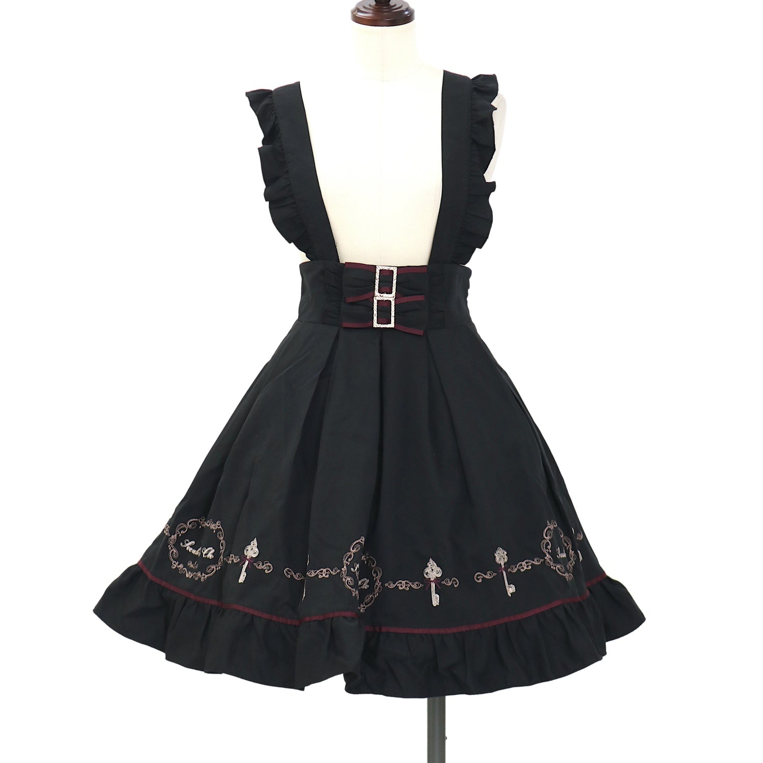 新品、美品！イノセントワールド　ジャンスカ　Amavel　ブラウス　セット売り！ USED】鍵モチーフ刺繍入りジャンスカ | Amavel | ロリータ ゴスロリ