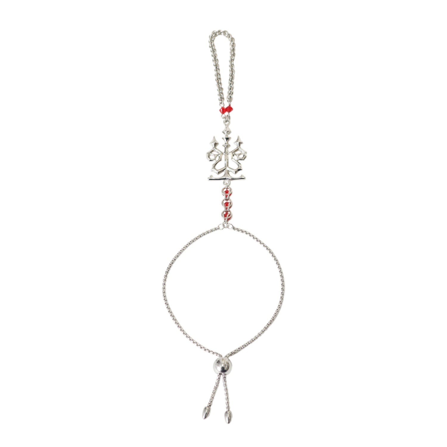 USED】MmM燭台ハンドチェーン（silver x red） | Moi-même-Moitié