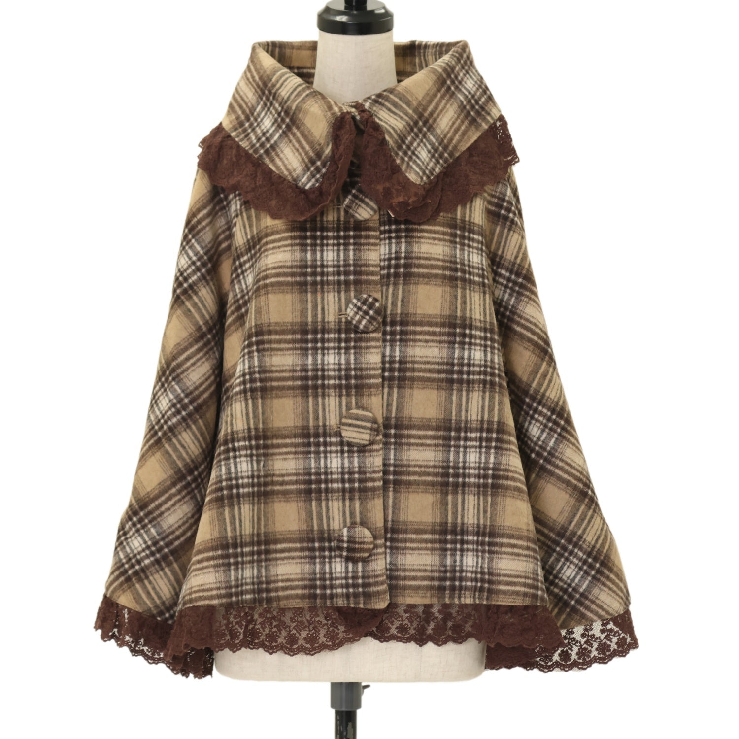 USED】チェックポンチョコート | LIZ LISA Wunderwelt Online Shop