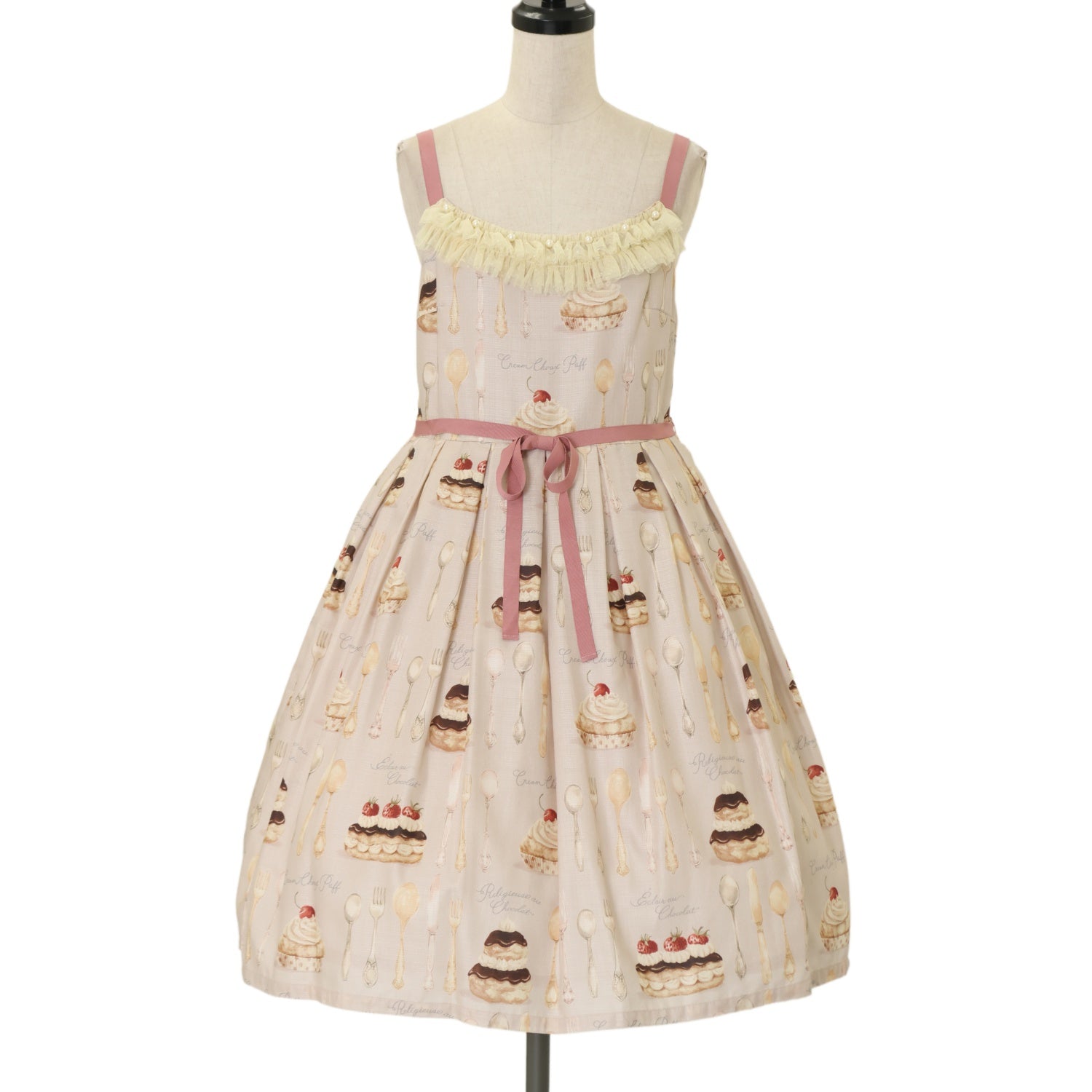 ルルゲッタ　キャミワンピース　Cream Choux Puff USED】Cream Choux Puffキャミワンピース | Leur Getter | ロリータ