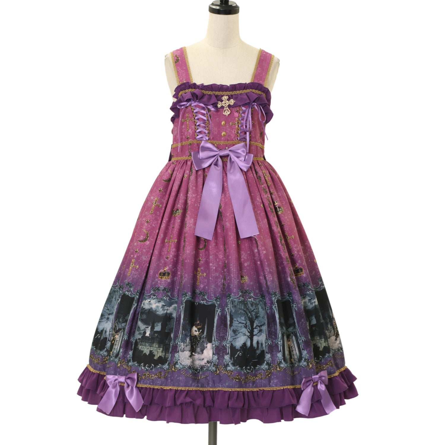 USED】nightmare forest ハイウエストジャンパースカート