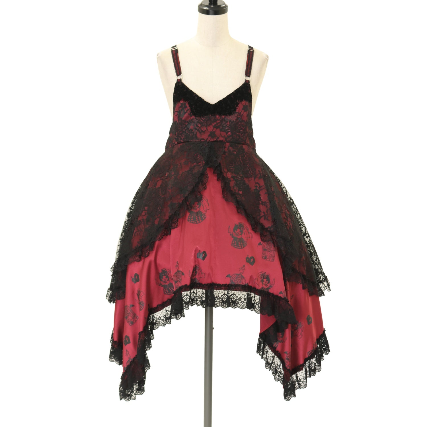USED】HANGRY&ANGRY H&A PRINT BABYDOLL GOTHIC DRESS | h.NAOTO
