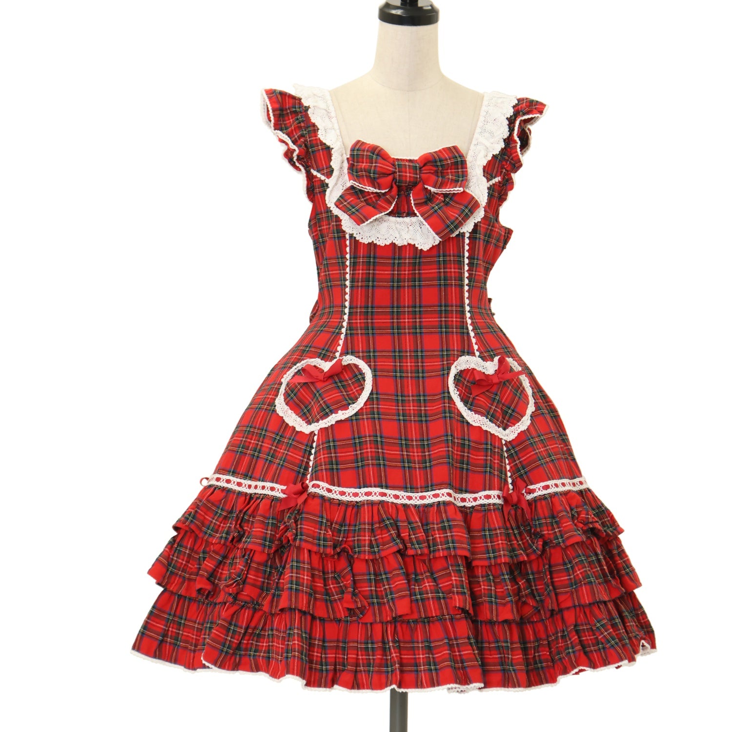 USED】Cute Heartジャンパースカート(タータン) | Angelic Pretty