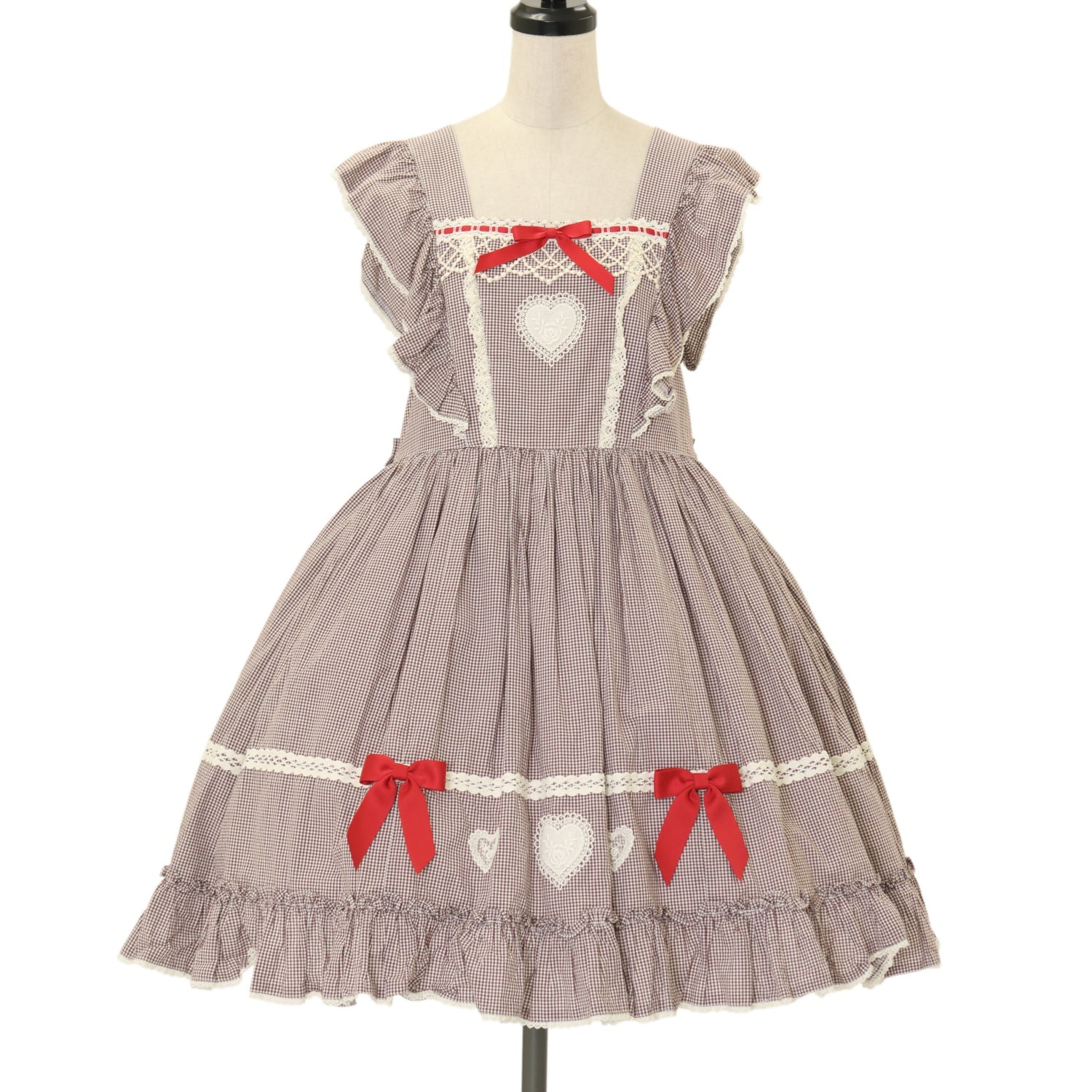 USED】Petit Gingham Heartジャンパースカート | Angelic Pretty