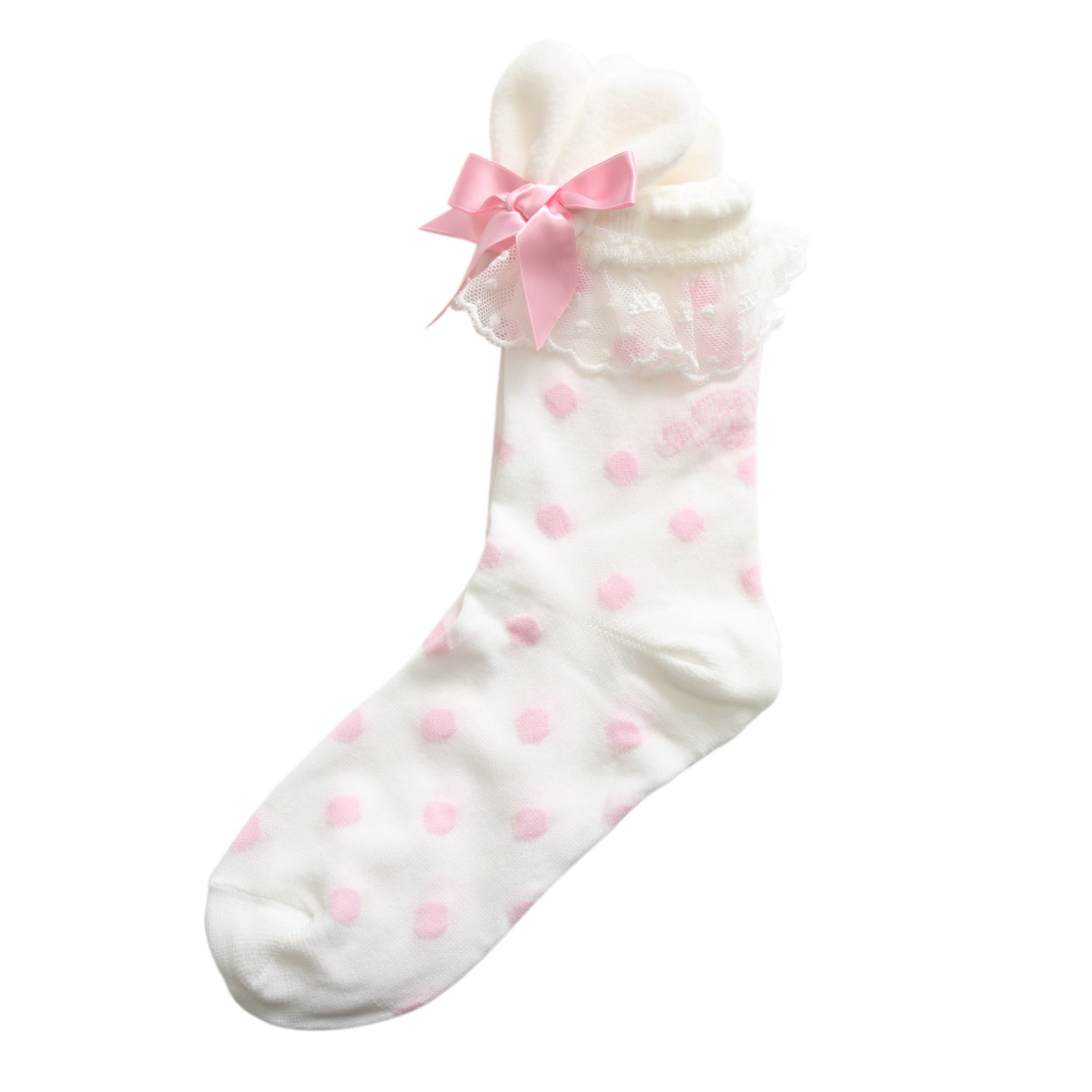 USED】Bunnyドットクルー丈ソックス | Angelic Pretty Wunderwelt