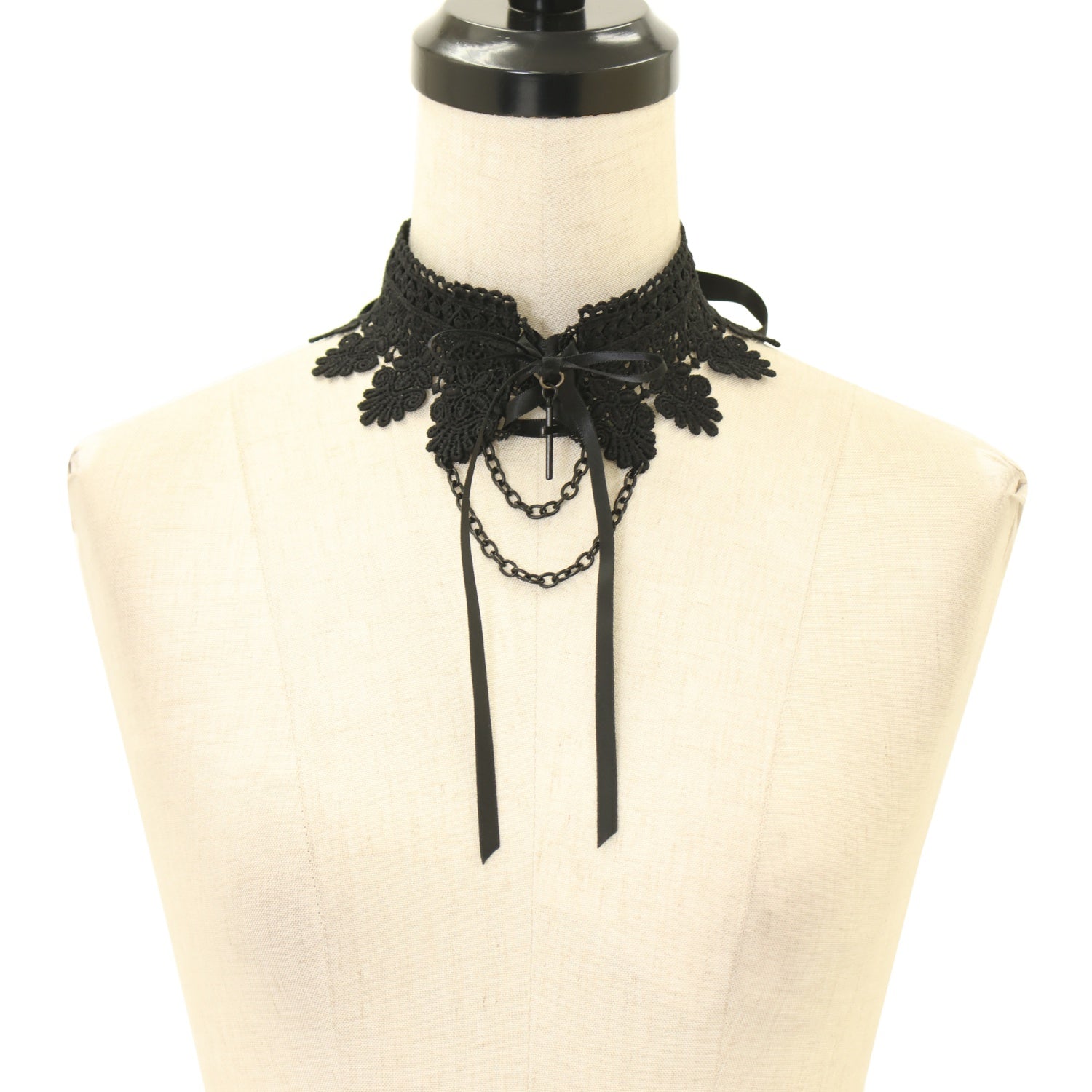 USED】【MRcorset】LACE UP CROSS CHOKER | MAJOH | ロリータ ゴスロリ