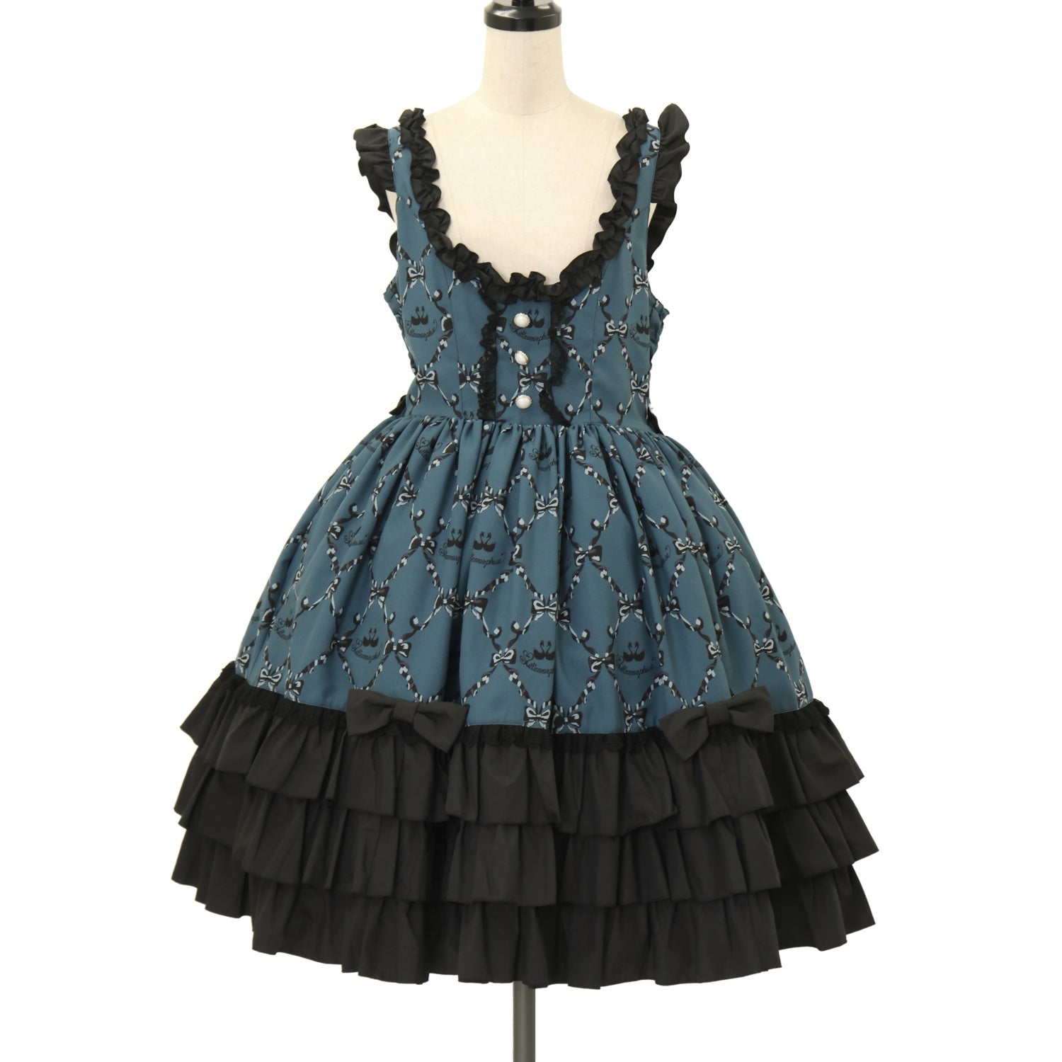 USED】Dressy Ribbon フリルジャンパースカート | metamorphose