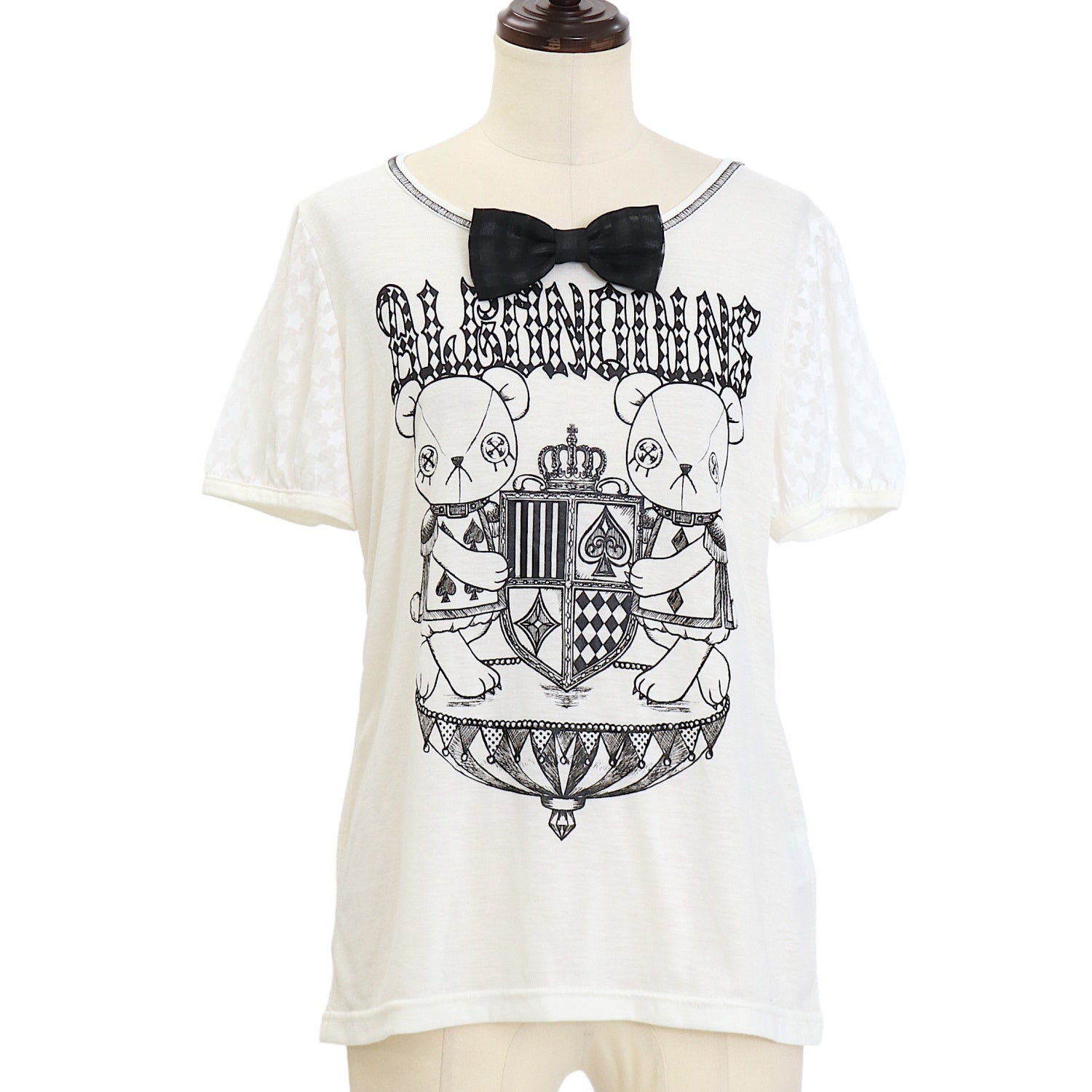 USED】ツインクマプリントTシャツ | ALGONQUINS | ロリータ ゴスロリ