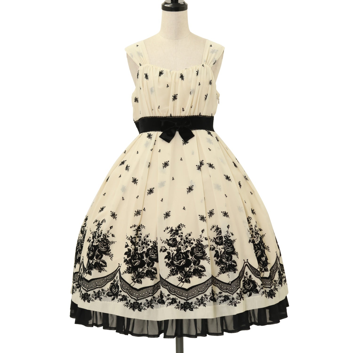 USED】ローズフロッキーシフォンドレス | Victorian Maiden | ロリータ