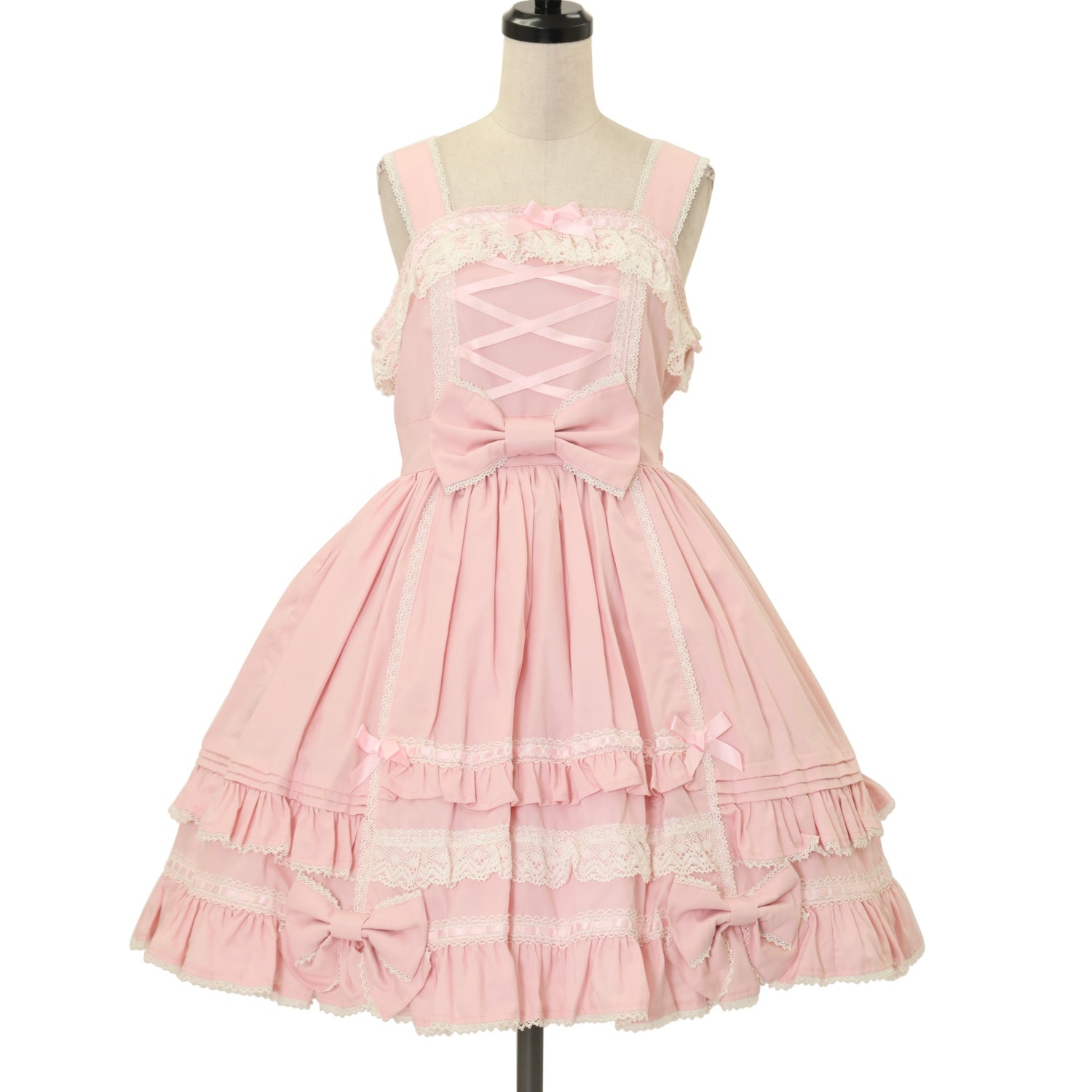 USED】リボンフリルジャンパースカート | Angelic Pretty Wunderwelt