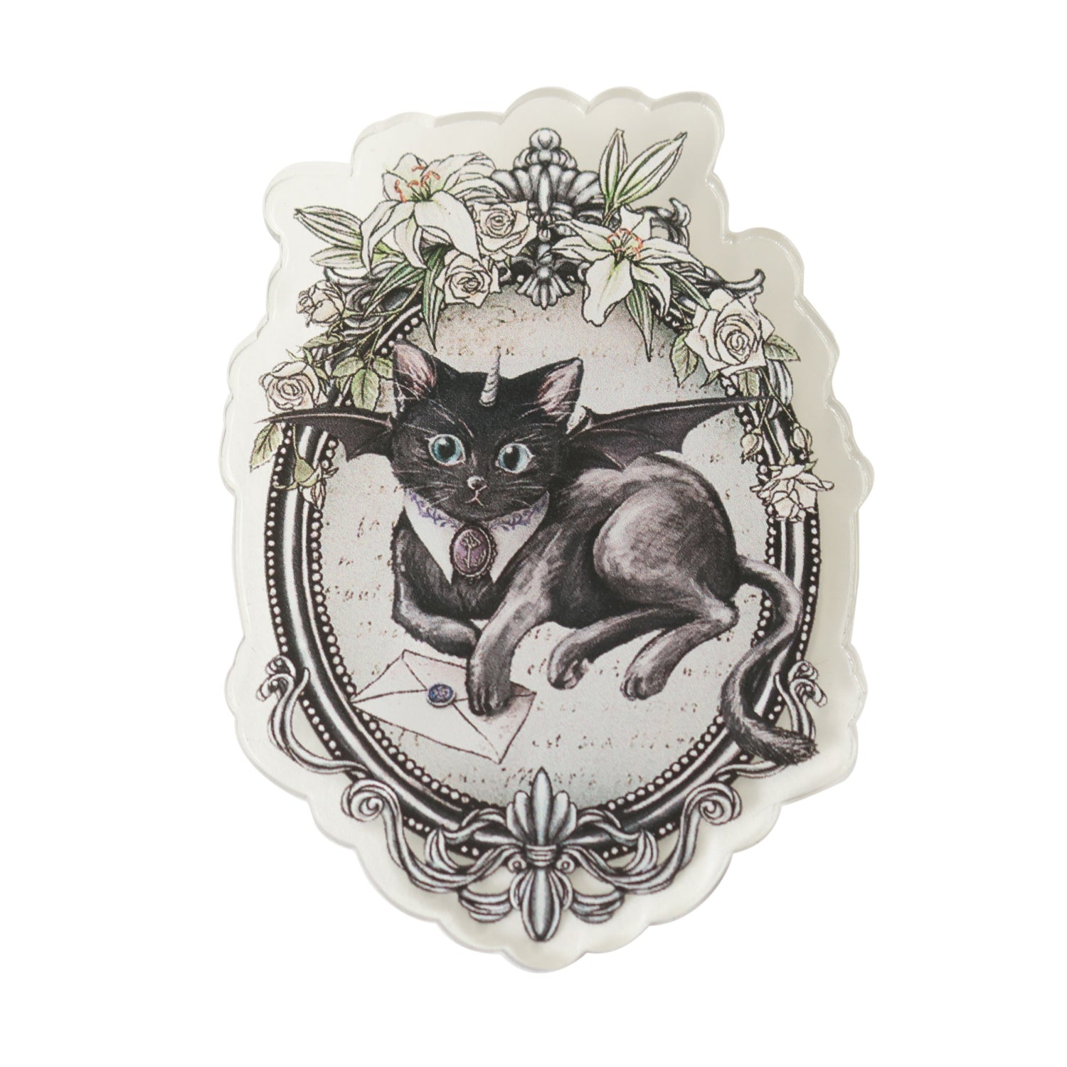 USED】Witches' Familiar 粟木こぼねコラボ アクリルブローチ（デビ黒