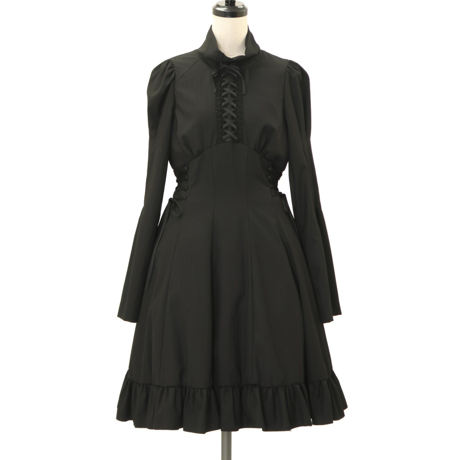 USED】【PEACE NOW/Mサイズ】ハイネック編み上げワンピース | BLACK 