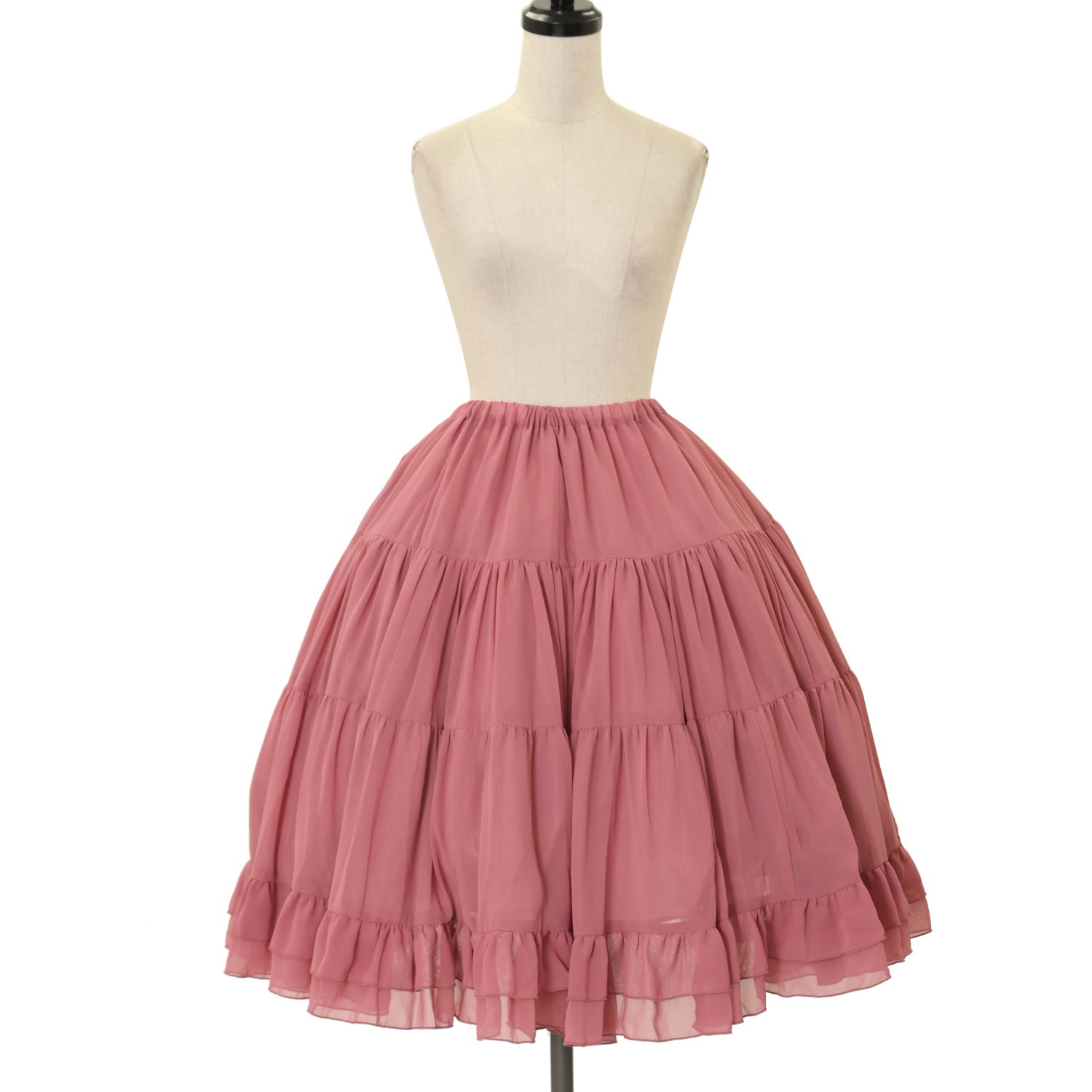 USED】ボリュームシフォンフリルペチコートスカート | Victorian