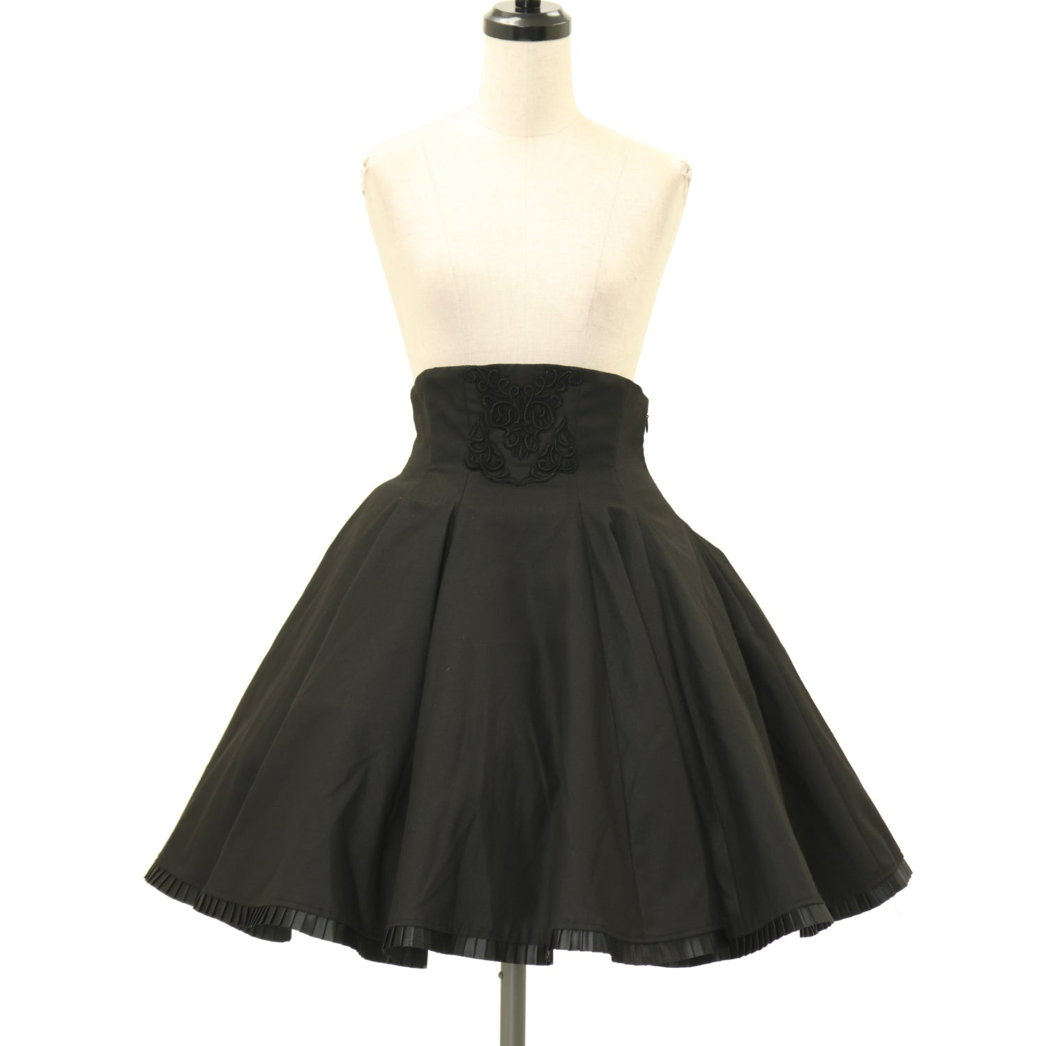 USED】【Mサイズ】ケミカルレースハイウエストフレアスカート