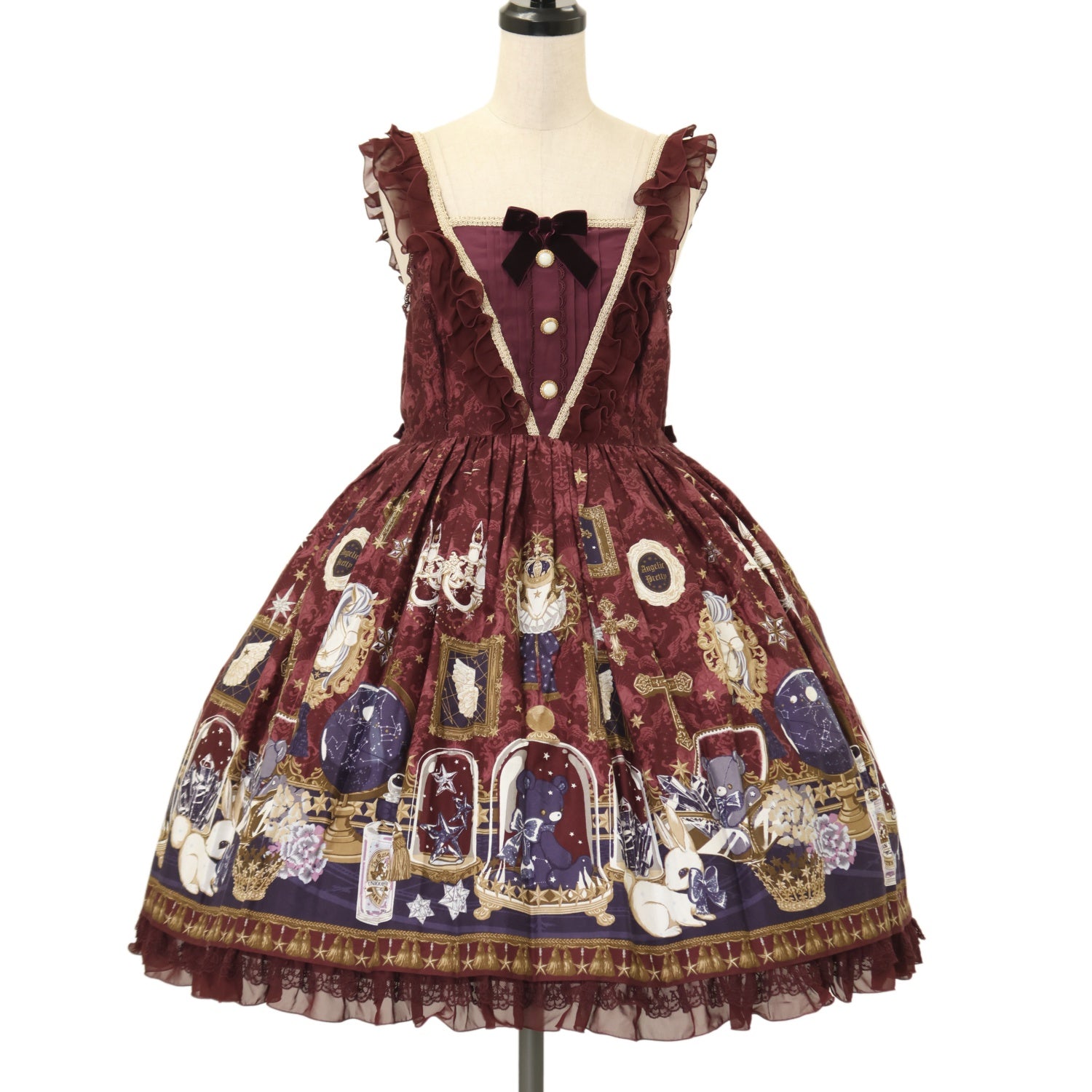 Angelic Pretty カメオウィンドスペシャルジャンパースカート USED】メルカトル骨董品店ジャンパースカート | Angelic Pretty