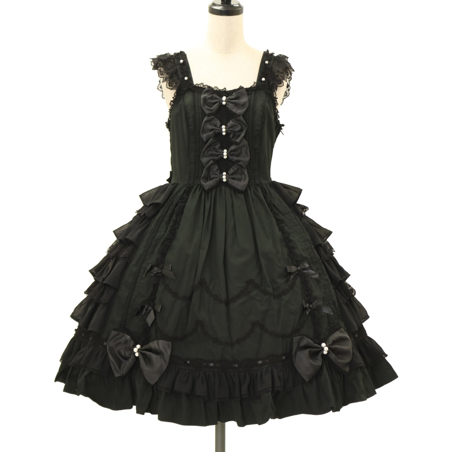 蛙*迄様 2011年頃お嬢様のパーティジャンパースカート クロ USED】Angelic Princessジャンパースカート | Angelic Pretty