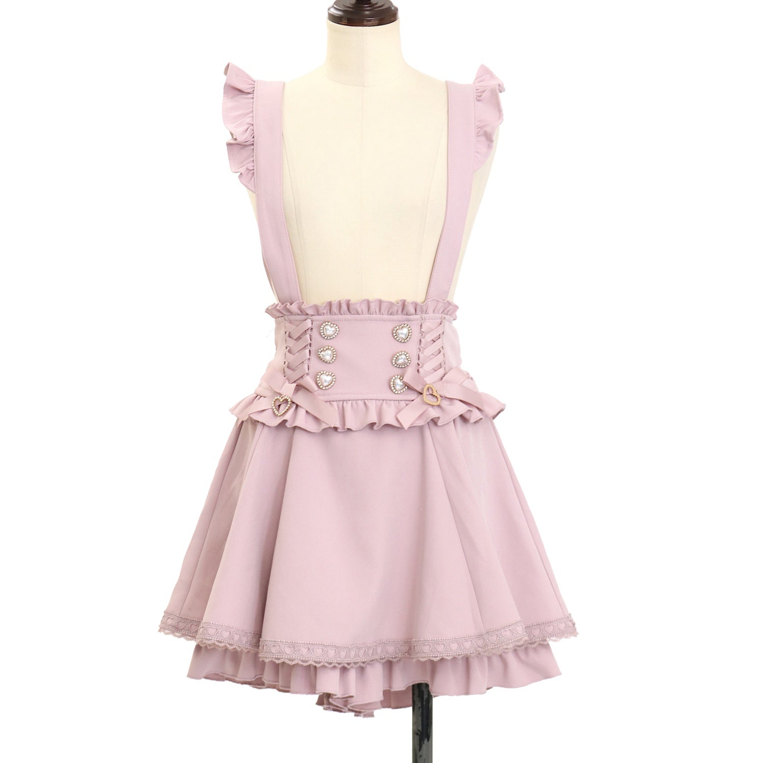 LIZLISA レースアップサスペンダー付スカパン ※画像四枚目より商品画像 USED】レースアップサスペンダー付スカパン | LIZ LISA Wunderwelt