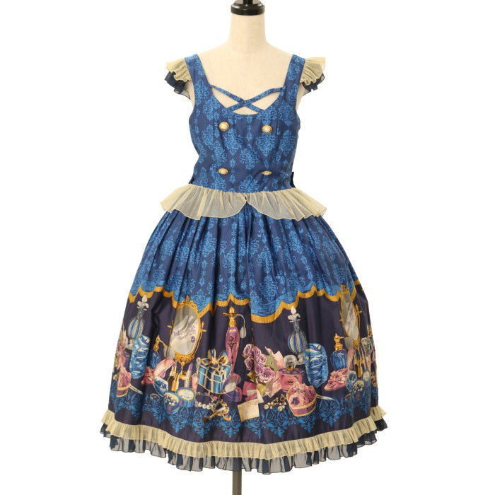 ⭐︎極美品⭐︎メタモルフォーゼ バッスルジャンパースカートDress room ロリ USED】Dress roomバッスルジャンパースカート（ミディアム