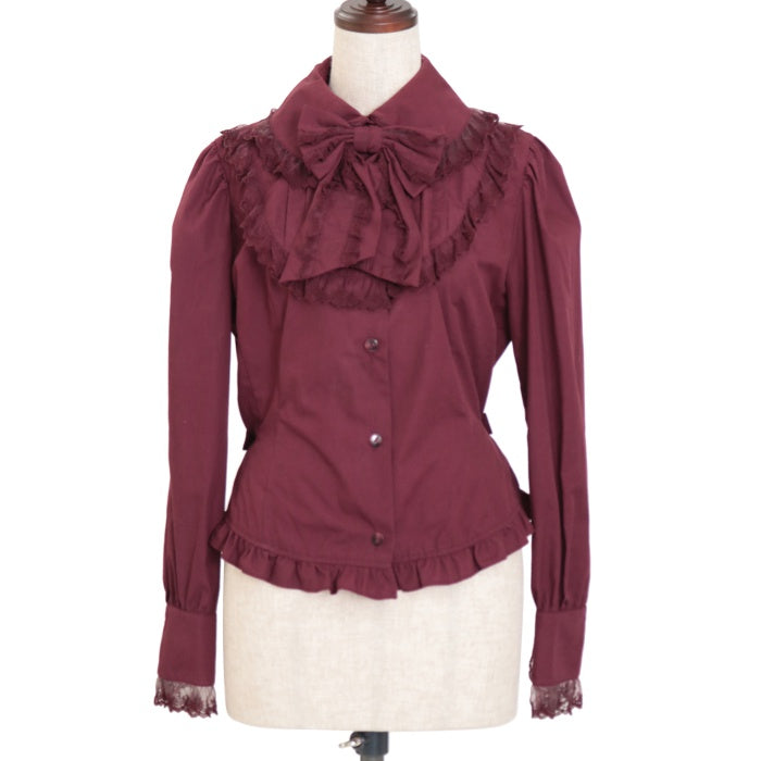 InnocentWorld クラシカルリボンブラウス 生成り M