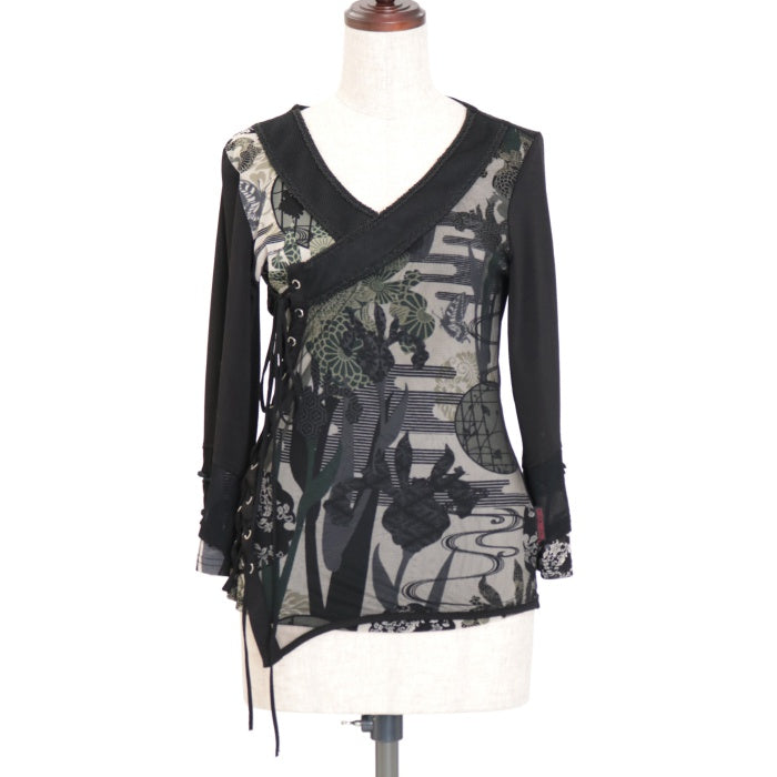 ozz oneste 着物柄カシュクールワンピース オッズオネスト 琉金幻想