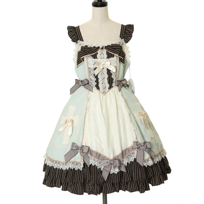 Margaretha ジャンパースカートセット オフ白 Margaretha ジャンパースカートセット オフ白