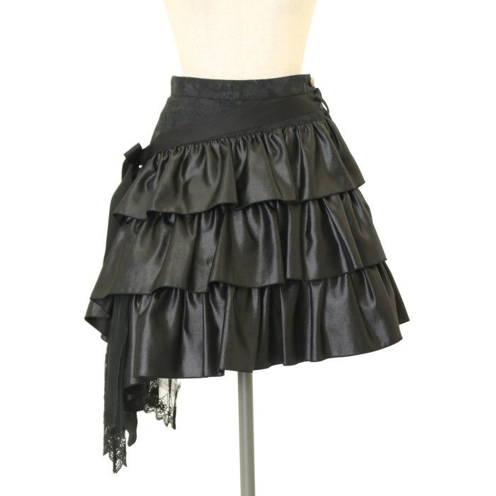 BLACK PEACE NOW 薔薇ジャガードスカート USED】ジャガード切替アシンメトリースカート | BLACK PEACE NOW