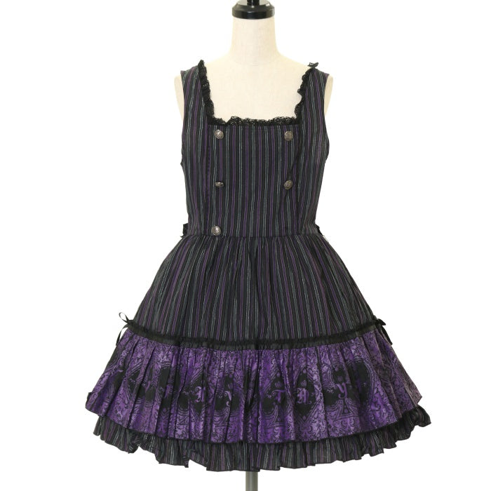 PUTUMAYO プトマヨ　ロリータ　ワンピース　ジャケット　セット　トランプ USED】トランプストライプワンピ | PUTUMAYO | ロリータ ゴスロリ